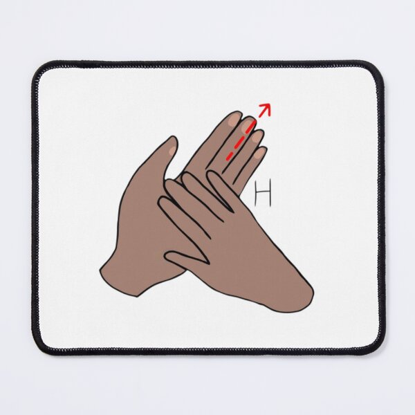 Item preview, BSL letter sign H designed and sold by Artistkhg.
