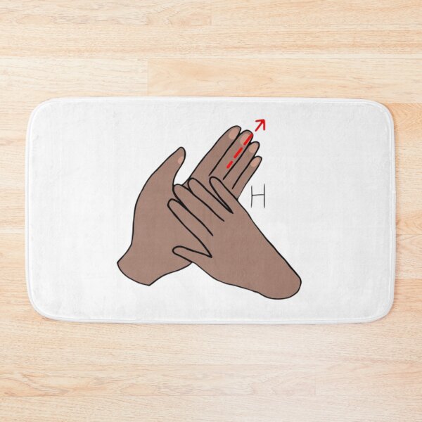 Item preview, BSL letter sign H designed and sold by Artistkhg.