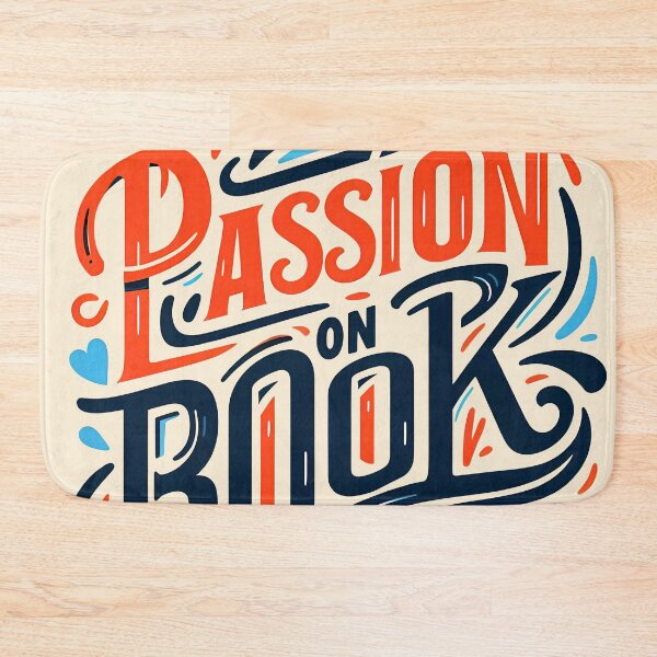 Item preview, Passion on book pages, typography designed and sold by maxmaj.