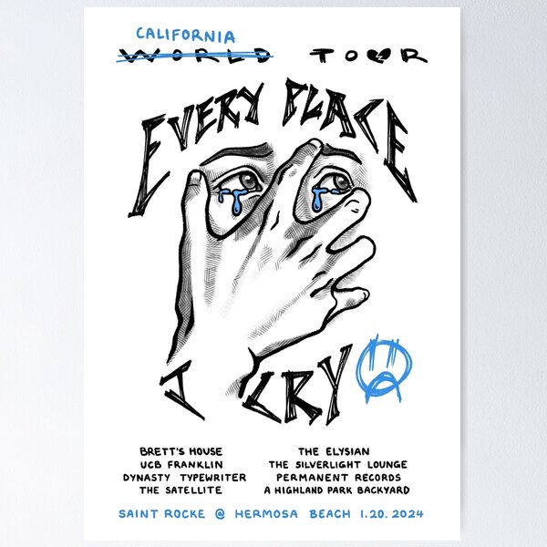 Item preview, Every Place I Cry - World Tour (LIGHT MODE) designed and sold by urbicide.