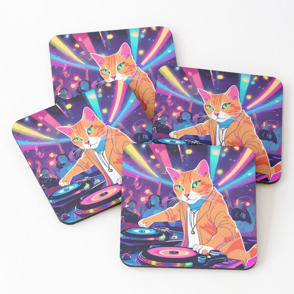 Item preview, Disco Feline: Night Vibes with DJ Ginger designed and sold by nyftys-bk.