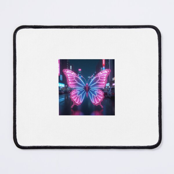 Item preview, Cyber Glitch Butterfly – Neon Y2K Chrome Aesthetic Design designed and sold by Srahul.