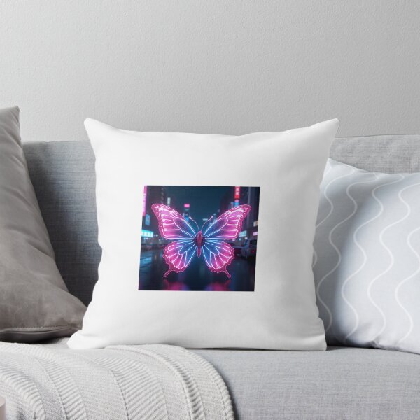 Item preview, Cyber Glitch Butterfly – Neon Y2K Chrome Aesthetic Design designed and sold by Srahul.