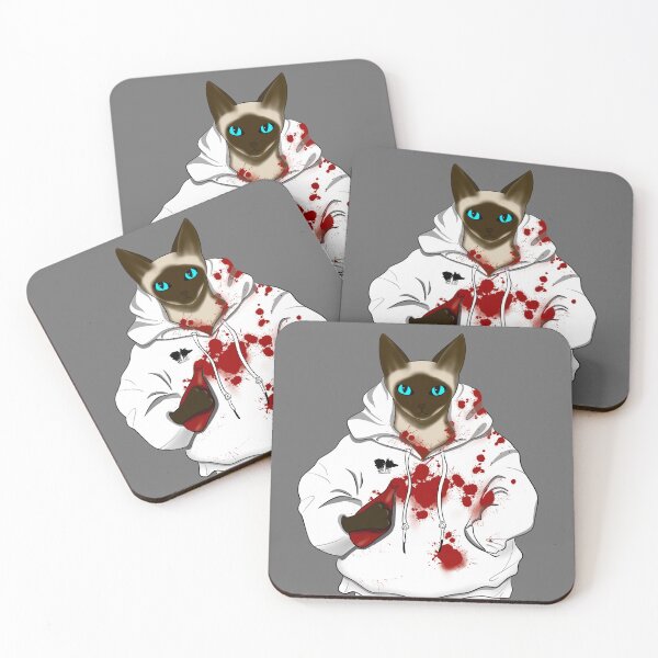 Item preview, Exploding Ketchup and Siamese Cat with hoodie designed and sold by Bella-Illust.