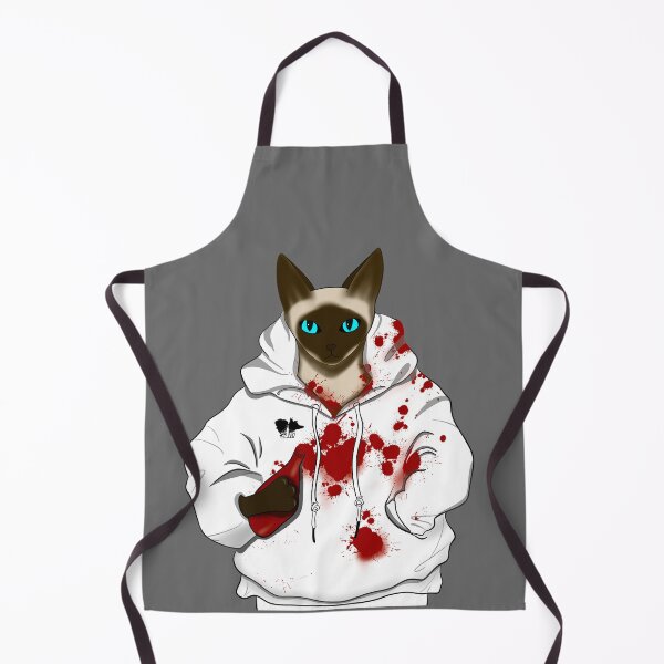 Item preview, Exploding Ketchup and Siamese Cat with hoodie designed and sold by Bella-Illust.