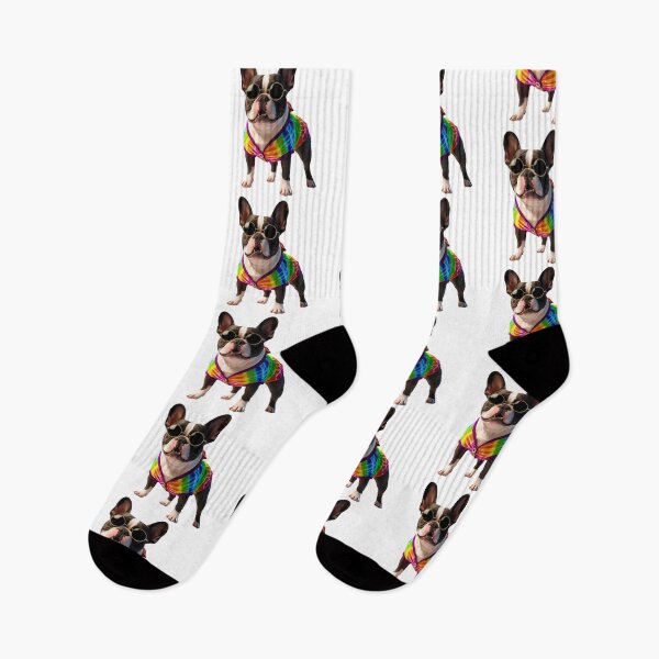 Item preview, Groovy 1970s French Bulldog – Peace, Love & Hippy Vibes designed and sold by Fredster1966.