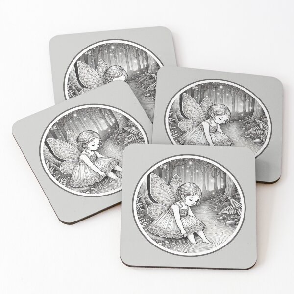 Item preview, Greyscale Fairy in Stream designed and sold by SmithE018.