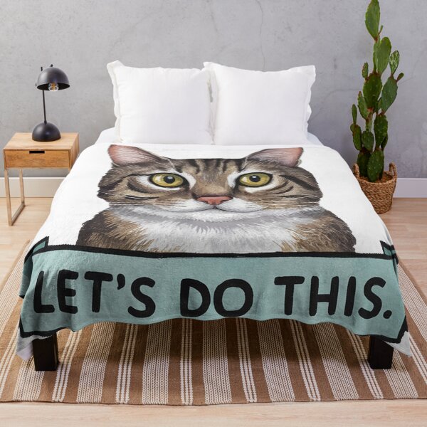 Item preview, Charming Tabby Cat Motivational Banner "Let's do This" designed and sold by AnimalAirtistry.