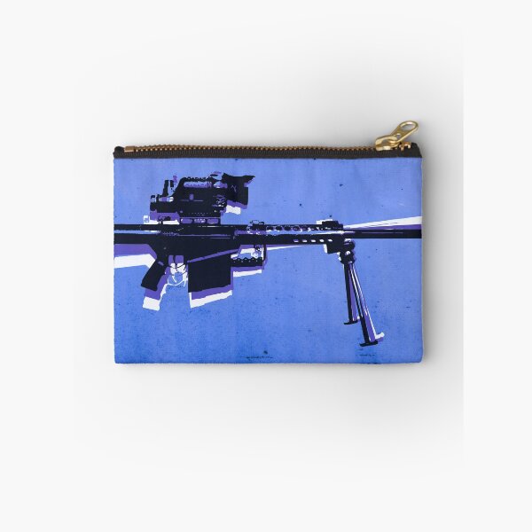 Item preview, M82 Sniper Rifle on Blue designed and sold by ArtPrints.