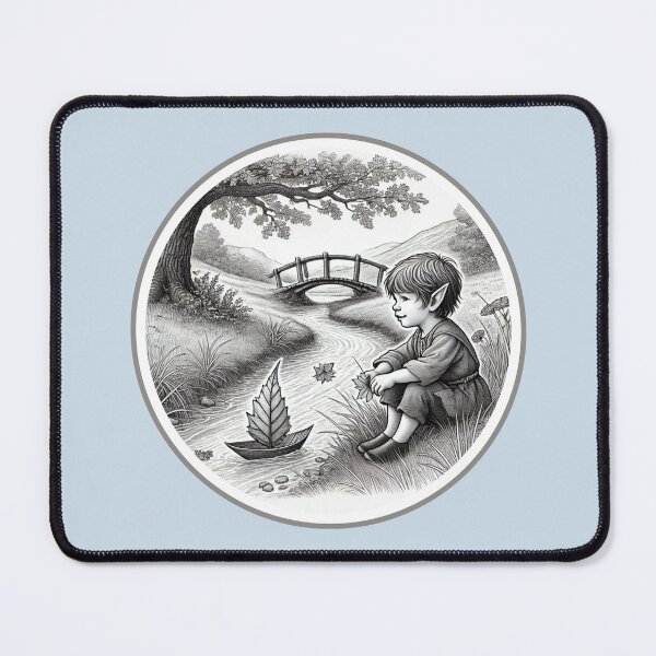 Item preview, Greyscale Elf Sailing Boat designed and sold by SmithE018.