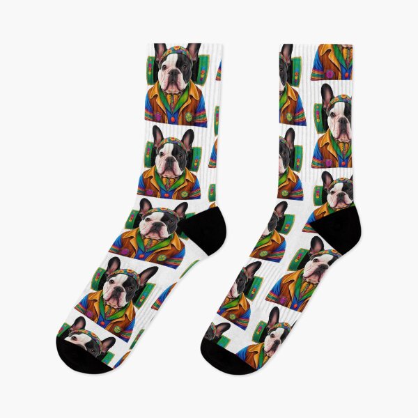Item preview, Groovy 1970s French Bulldog – Love, Peace & Hippy Vibes designed and sold by Fredster1966.