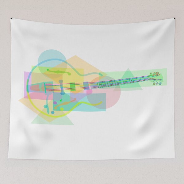 Item preview, Psych-o-delicate cubist Guitar designed and sold by Gopherstown, OR.