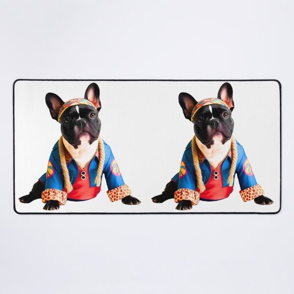 Item preview, Cute and Groovy 1970s French Bulldog – Love, Peace & Hippy Vibes designed and sold by Fredster1966.