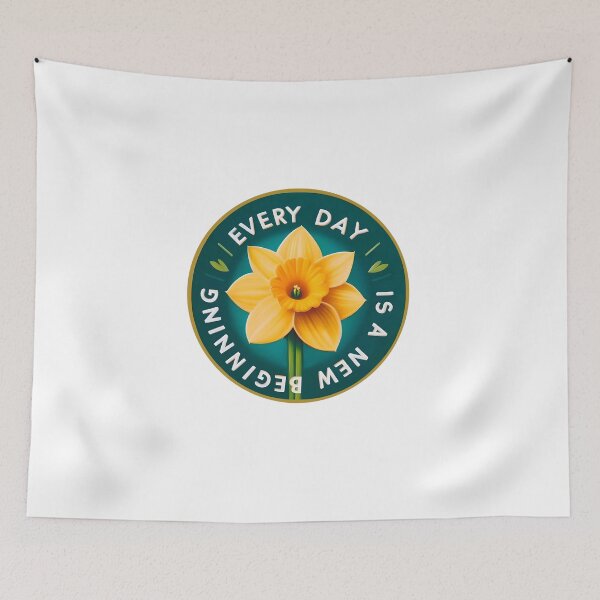 Item preview, every day is a new beginning designed and sold by Sky & Moments.