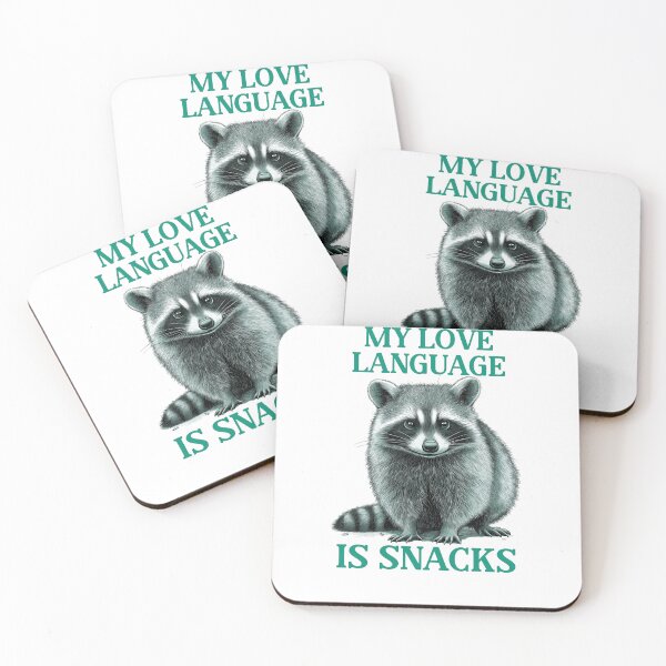 Item preview, Copy of Trashy Raccoon Meme Snacks Love Language designed and sold by creative321.