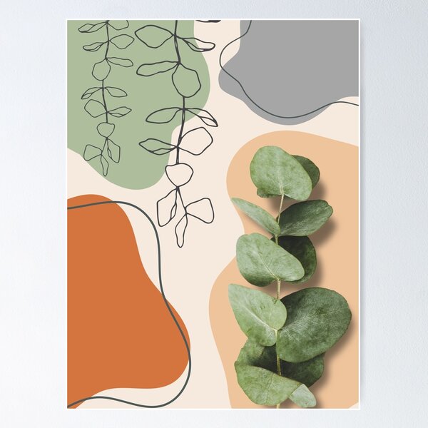 Item preview, Arte botánico moderno abstracto, eucalipto designed and sold by Green Plantessa.