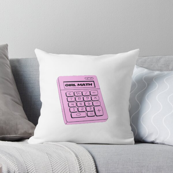 Item preview, ‘Girl Math’ Pink Calculator  designed and sold by Fine Wine Designs.