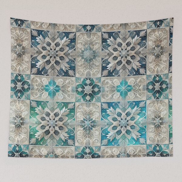 Item preview, Winter’s Embrace: Frosted Quilt Elegance designed and sold by Meta2Physical.