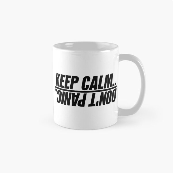 Item preview, "Keep Calm Don't Panic – Funny Sarcastic Quote for Overthinkers, Introverts & Anxiety Relief | Stress Meme, Nerdy Humor & Motivational Joke Gift" designed and sold by artworkathome.