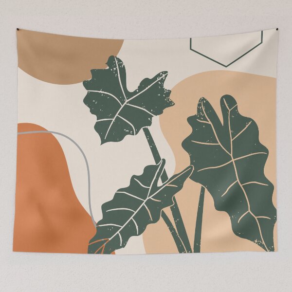 Item preview, Abstract modern botanical art ,  Alocasia designed and sold by Green Plantessa.