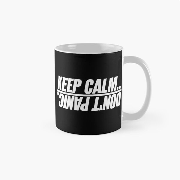 Item preview, "Keep Calm Don't Panic – Funny Sarcastic Quote for Overthinkers, Introverts & Anxiety Relief | Stress Meme, Nerdy Humor & Motivational Joke Gift" designed and sold by artworkathome.