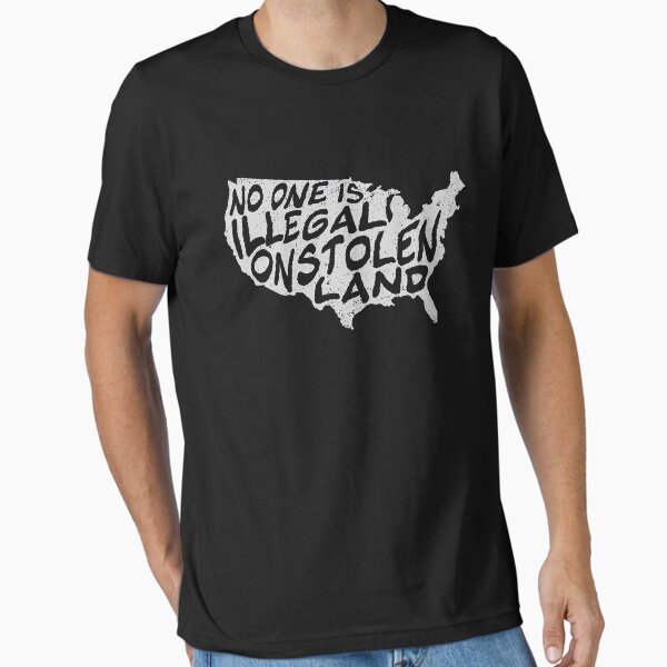 Item preview, NO ONE IS ILLEGAL ON STOLEN LAND 50S designed and sold by boombuddy.