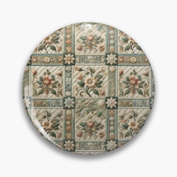 Item preview, Timeless Floral Harmony: Seamless Quilted Elegance designed and sold by Meta2Physical.