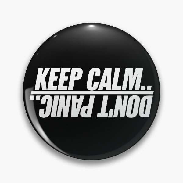 Item preview, "Keep Calm Don't Panic – Funny Sarcastic Quote for Overthinkers, Introverts & Anxiety Relief | Stress Meme, Nerdy Humor & Motivational Joke Gift" designed and sold by artworkathome.