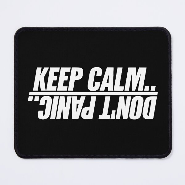 Item preview, "Keep Calm Don't Panic – Funny Sarcastic Quote for Overthinkers, Introverts & Anxiety Relief | Stress Meme, Nerdy Humor & Motivational Joke Gift" designed and sold by artworkathome.