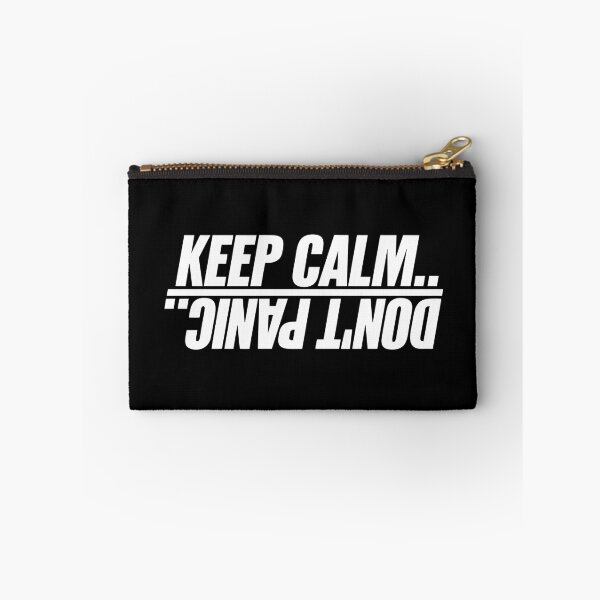 Item preview, "Keep Calm Don't Panic – Funny Sarcastic Quote for Overthinkers, Introverts & Anxiety Relief | Stress Meme, Nerdy Humor & Motivational Joke Gift" designed and sold by artworkathome.