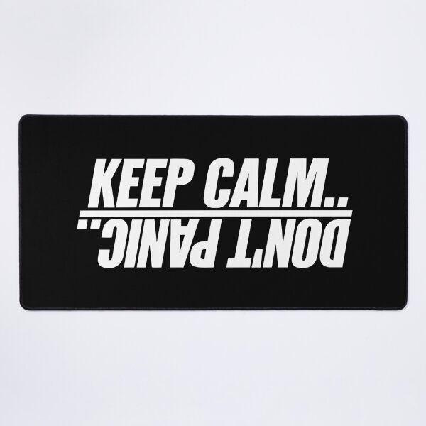 Item preview, "Keep Calm Don't Panic – Funny Sarcastic Quote for Overthinkers, Introverts & Anxiety Relief | Stress Meme, Nerdy Humor & Motivational Joke Gift" designed and sold by artworkathome.