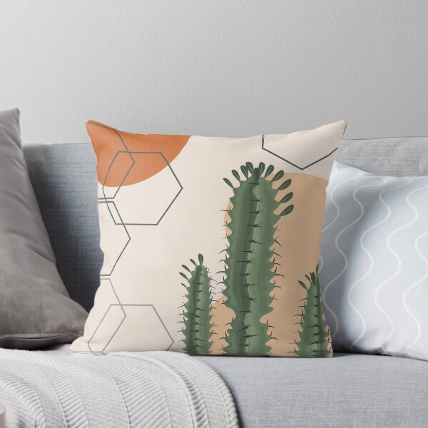 Item preview, Abstract modern botanical art , cactus designed and sold by Green Plantessa.