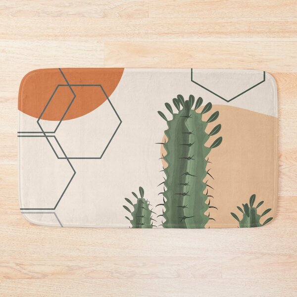 Item preview, Abstract modern botanical art , cactus designed and sold by Green Plantessa.