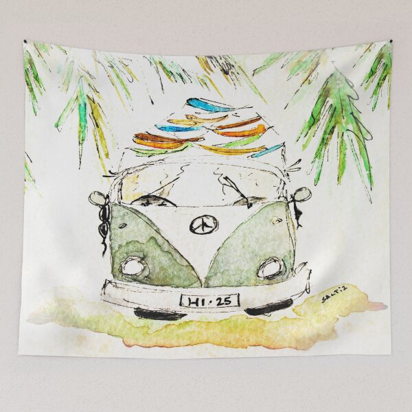Item preview, HAWAIIAN SURF WAGON  designed and sold by SALTi2Art.
