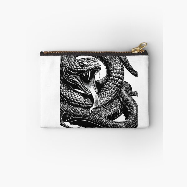 Item preview, Fierce Black and White Snake designed and sold by supakor.
