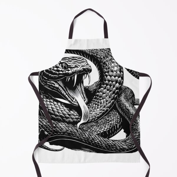 Item preview, Fierce Black and White Snake designed and sold by supakor.