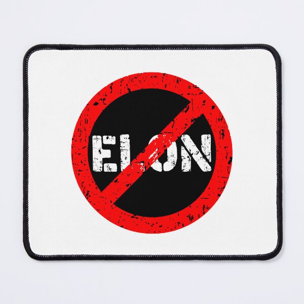 Item preview, Banned elon, NO ELON! anti elon, no elon musk, no musk, Anti-Elon Musk Bumper Decal For elon musk haters! black red designed and sold by ramwebroom.