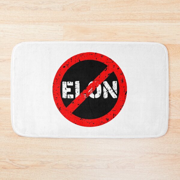 Item preview, Banned elon, NO ELON!  anti elon, no elon musk, no musk, Anti-Elon Musk Bumper Decal For elon musk haters! black red designed and sold by ramwebroom.