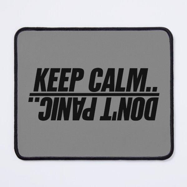 Item preview, "Keep Calm Don't Panic – Funny Sarcastic Quote for Overthinkers, Introverts & Anxiety Relief | Stress Meme, Nerdy Humor & Motivational Joke Gift" designed and sold by artworkathome.