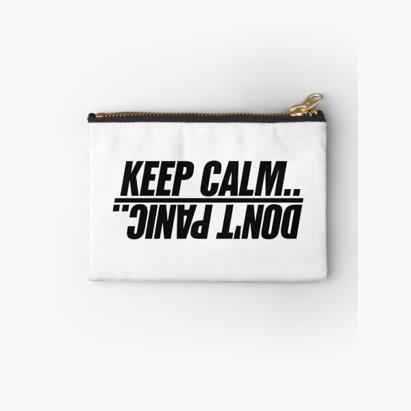 Item preview, "Keep Calm Don't Panic – Funny Sarcastic Quote for Overthinkers, Introverts & Anxiety Relief | Stress Meme, Nerdy Humor & Motivational Joke Gift" designed and sold by artworkathome.