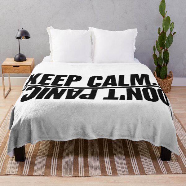 Item preview, "Keep Calm Don't Panic – Funny Sarcastic Quote for Overthinkers, Introverts & Anxiety Relief | Stress Meme, Nerdy Humor & Motivational Joke Gift" designed and sold by artworkathome.
