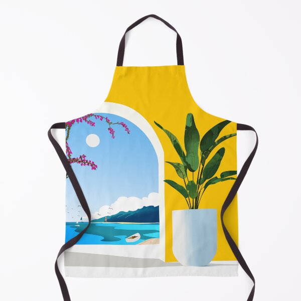 Item preview, A Peek Ahead, Travel Ocean Beach Sea Tropical, Architecture Arch Boat Summer, Bougainvillea Eclectic Bohemian designed and sold by 83oranges.com.