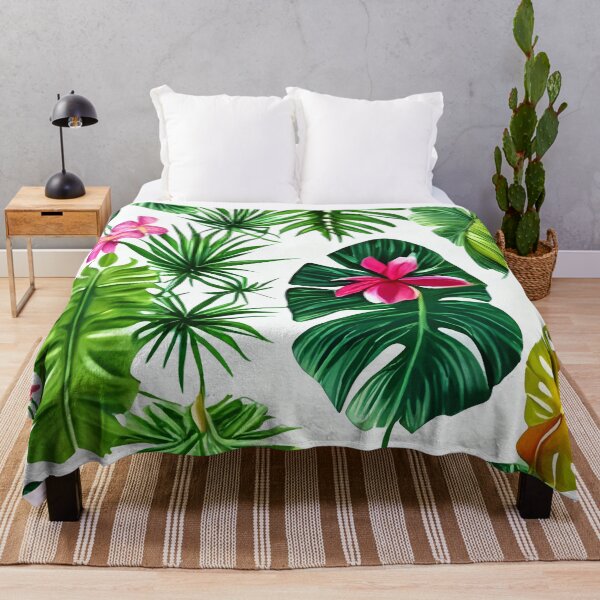 Item preview, The Tropic, Banana Leaves Tropical Jungle Botanical, Palm Plants Monstera Nature, Bohemian Plants Floral designed and sold by 83oranges.com.