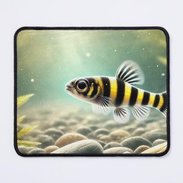 Item preview, Bumblebee Goby Fish | Vibrant Aquatic River designed and sold by NocturnalNook.