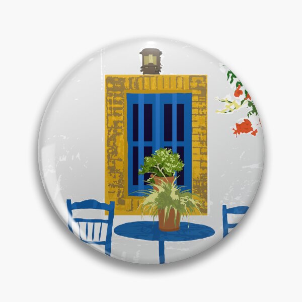 Item preview, Greek Vacay For Two, Evil Eye Santorini Travel Summer, Eclectic Travel Architecture White Buildings Cafe designed and sold by 83oranges.com.