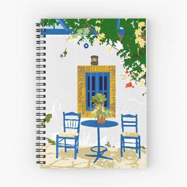 Item preview, Greek Vacay For Two, Evil Eye Santorini Travel Summer, Eclectic Travel Architecture White Buildings Cafe designed and sold by 83oranges.com.