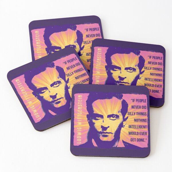 Item preview, Ludwig Wittgenstein quote: If people never did silly things nothing intelligent would ever get done. designed and sold by artbleed.
