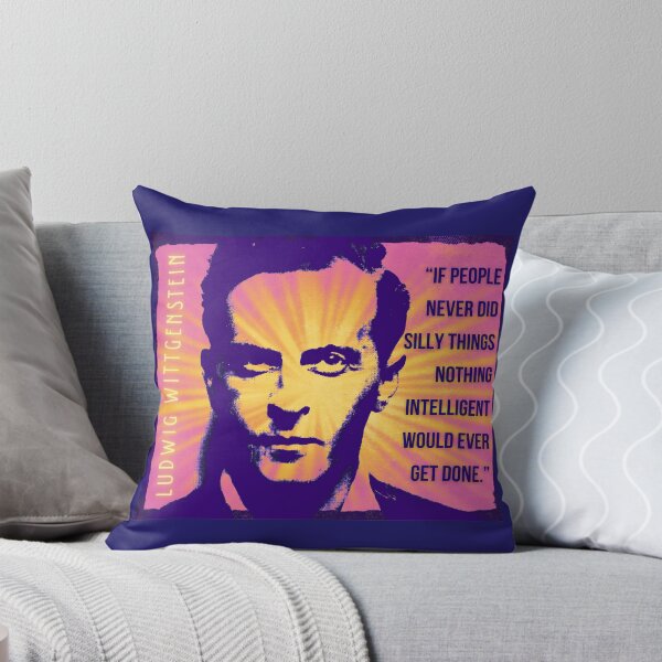 Item preview, Ludwig Wittgenstein quote: If people never did silly things nothing intelligent would ever get done. designed and sold by artbleed.