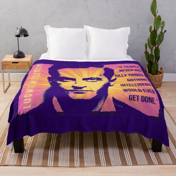 Item preview, Ludwig Wittgenstein quote: If people never did silly things nothing intelligent would ever get done. designed and sold by artbleed.