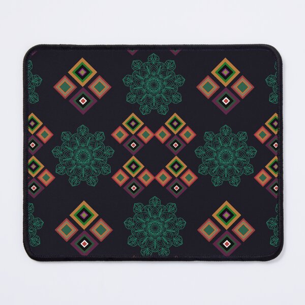Item preview, Flower green geometric mandala pattern designed and sold by lotus2lin.